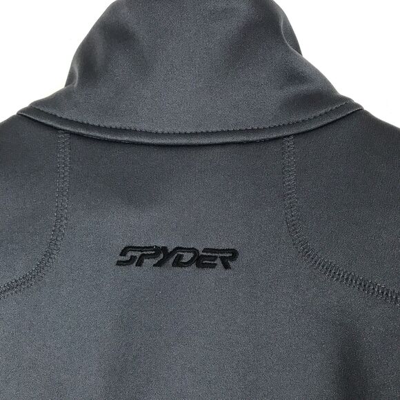Spyder Pullover Men’s Size Small‎ Outdoors 1/4 Zip Long Sleeve Fleece Lined Gray - Picture 8 of 9